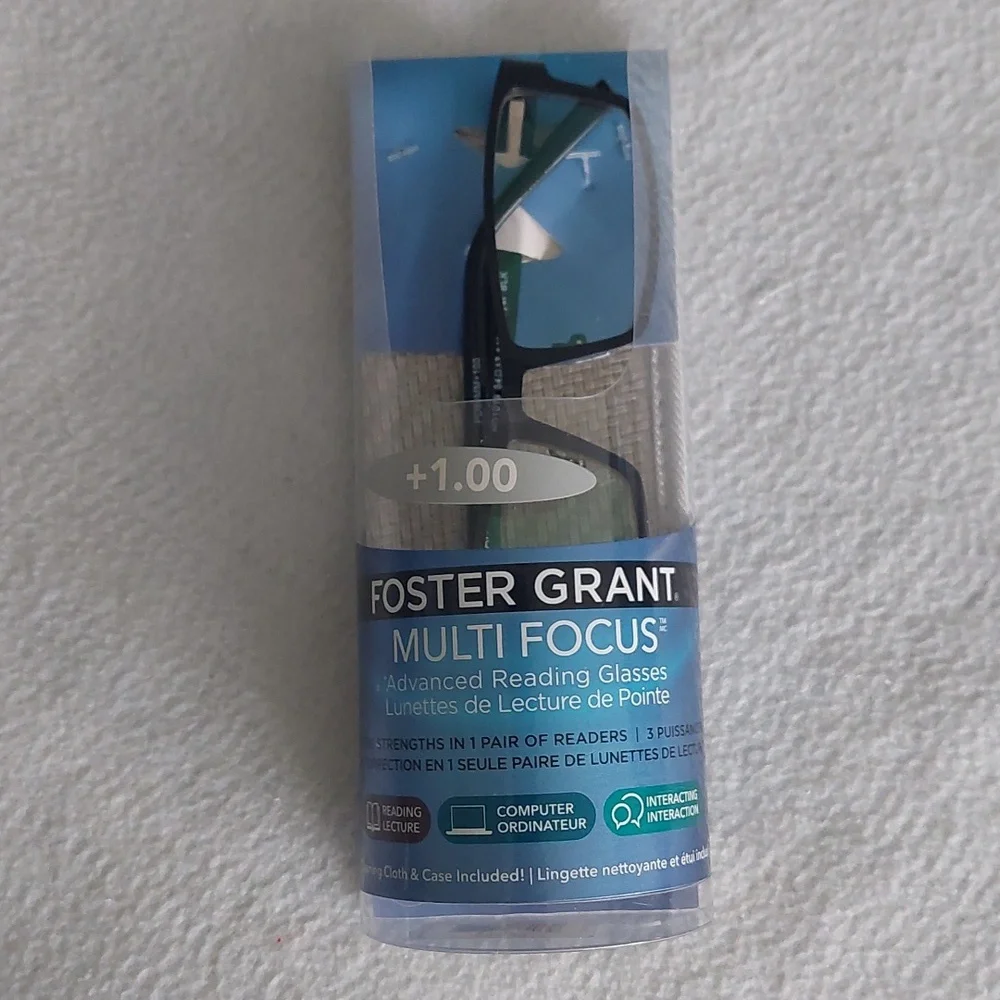 Foster Grant Multi Focus Reading Glasses NWT